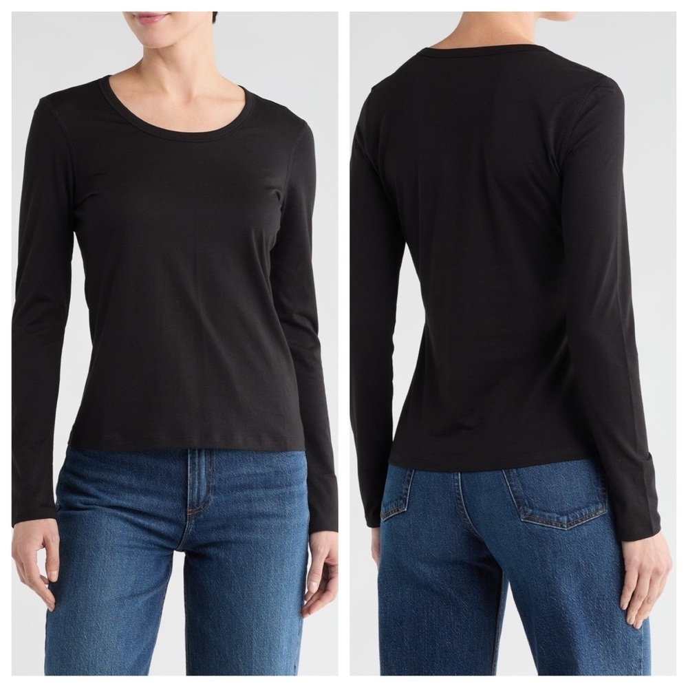 Classic Black Long Sleeve Top